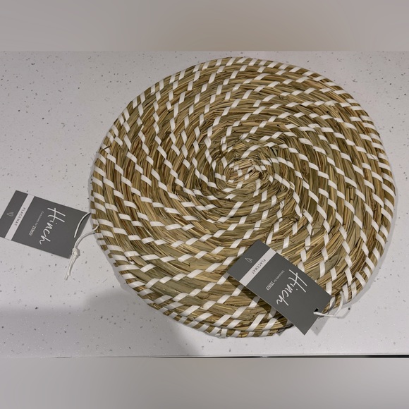 Mrs Hinch Natural Wicker Place Mats table mats x2 33cm brand new with tags - Picture 5 of 7